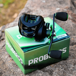 PROBRO'S Fishing Reel - 7:2:1 Gear Ratio, Magnetic Brake, Leftu002FRight Handle, 9+1 Ball Bearings, 213g Weight, 0.20-0.28mm Line Capacity, 0.30-0.35-0.14-0.14m Line Length, 19.5mm Spool Size, 27.5mm Body Size, 36.8mm Width, 1.4in Depth, Suitable for Fishing, Christmas, Father's Day, Teacher's Day, and Independence Day