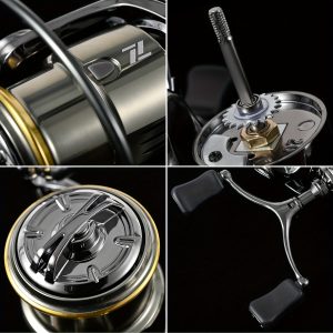 TOMSHOO Dual Handle Spinning Reel 5.2:1 Gear Ratio 7+1 Bearing Left Right Hand Fishing Reel