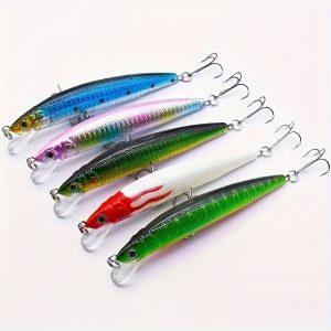 10pcs Bionic Hard Bait, Artificial Fishing Lure With Sharp Hook For Freshwater And Saltwater